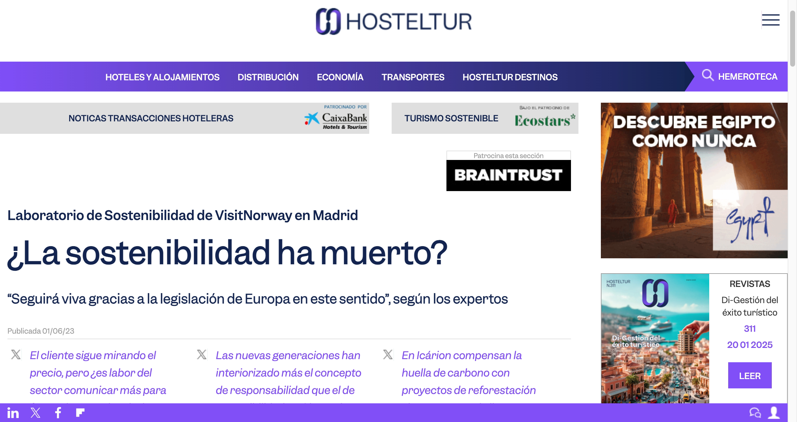 Operaciones en turismo
