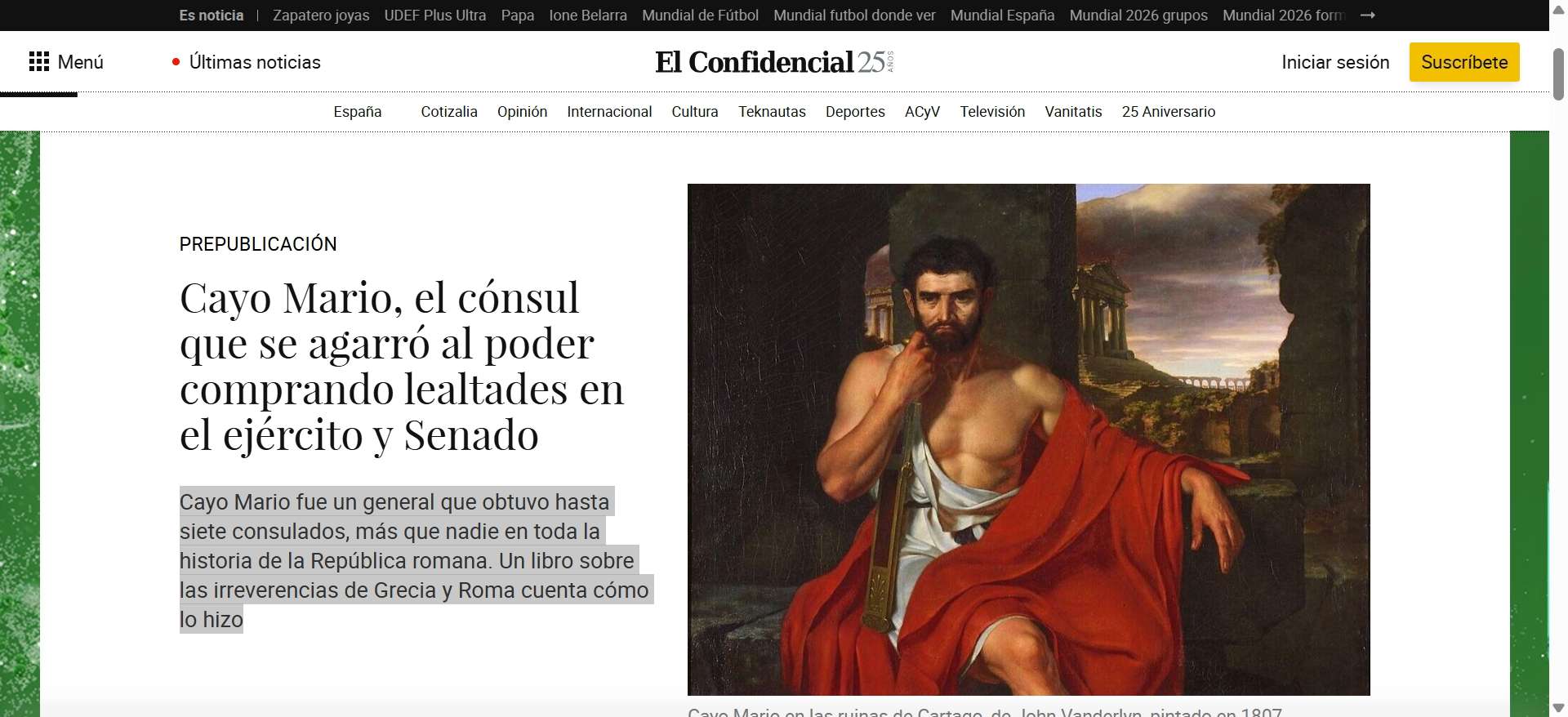 Historia internacional